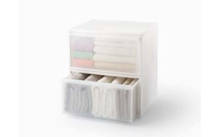 クローゼットシステム ワイド引出し（M）2個組 CS-WD2 2P オールブラック (5色からお好きなカラーが選べる)   奈良県 葛城市【like025-3】