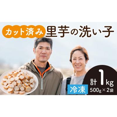 ふるさと納税 大野市 【先行予約】皮むきいらず、煮っ転がしに最適!上庄の里芋の洗い子 1kg【カット冷凍】