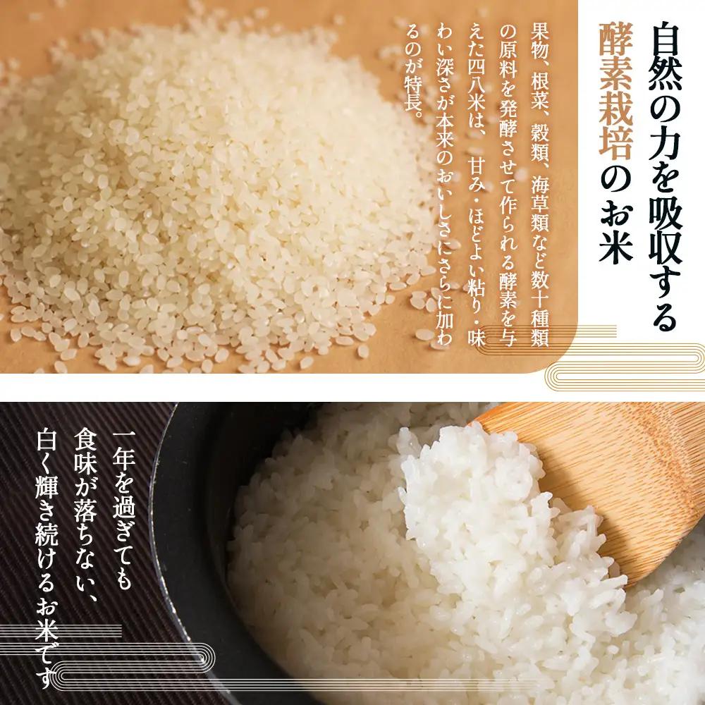 四八米 こしひかり 酵素プレミアム 2合×5個入 1.5kg ／ お米 米 こめ 精米 白米 1.5キロ 国産 産地直送 産直 お取り寄せ 希少 最高品質 最上級 甘み 旨み 人気 おすすめ 広島県 