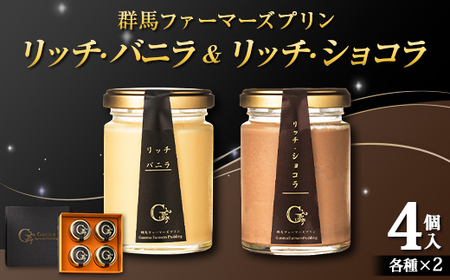 贅沢リッチ・バニラ＆ショコラの詰め合わせ 4個入り（バニラ 2個・ショコラ 2個） セレンディップ 手土産 おやつ デザート スイーツ こだわり 話題 リッチ バニラ ショコラ F21K-500