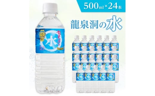  龍泉洞の水 500ml × 24本 _ 水 ミネラルウォーター 天然水 ペットボトル 飲料 飲料水 【1245965】