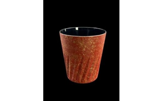 ロックグラス315 乱糸(マット仕上げ)本朱