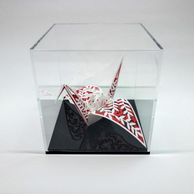 ふるさと納税 茅野市 立体切り絵:折り鶴〜四季シリーズ・冬 |  | 03