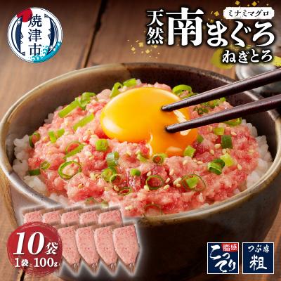 ふるさと納税 焼津市 天然南まぐろ 100%使用 ねぎとろ 1Kg(100g×10袋) ネギトロ(a12-251)