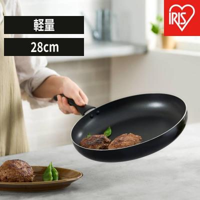 ふるさと納税 角田市 フライパン 軽量フライパンガス火対応28cm VLG-F28 ブラック