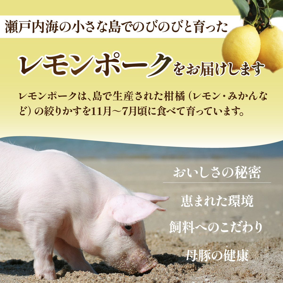 【配送エリア：北海道・沖縄・離島以外】レモンポーク　バラスライス600gモモスライス600g 配送エリア：北海道・沖縄・離島以外