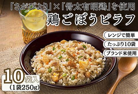 ＪＡさがオリジナル鶏ごぼうピラフ　250g×10袋：B110-041