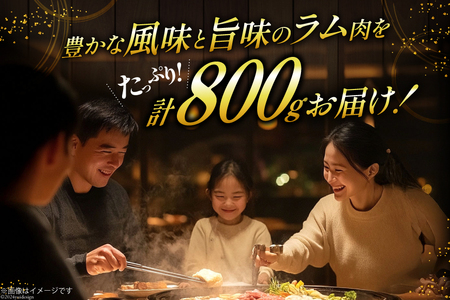ラム肉 冷凍 ラム肩ロース 200g 4パック 計800g [焼肉銀座園 北海道 砂川市 12260733-b] 