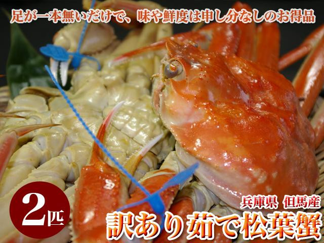 
ボイル 松葉ガニ（訳あり）／日本海産　ブランド蟹　茹で松葉蟹【訳あり】大サイズmatubakani900　2匹入り　茹で松葉ガニ・ボイルズワイガニ・ゆでズワイガニ・タグ付き　国産 カニ ガニ かに 松葉ガニ ボイル 高級 訳あり まるごと 送料無料　SS00083
