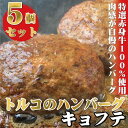 【ふるさと納税】牛100％使用 世界三大料理のトルコの本格ハンバーグ5個セット（200g（ソース含む）×5） ギフト 贈答にも 牛肉 肉料理 惣菜 ハンバーグ | 和歌山 白浜町 お取り寄せグルメ ハンバーグ おかず お惣菜 レンジ 温めるだけ レンチン 冷凍食品 簡単調理 惣菜