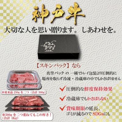 訳あり 神戸牛 切り落とし肉 400g×2 計800g YBS1-2 【2026年4月より順次発送】【配送不可地域：離島】【1681943】