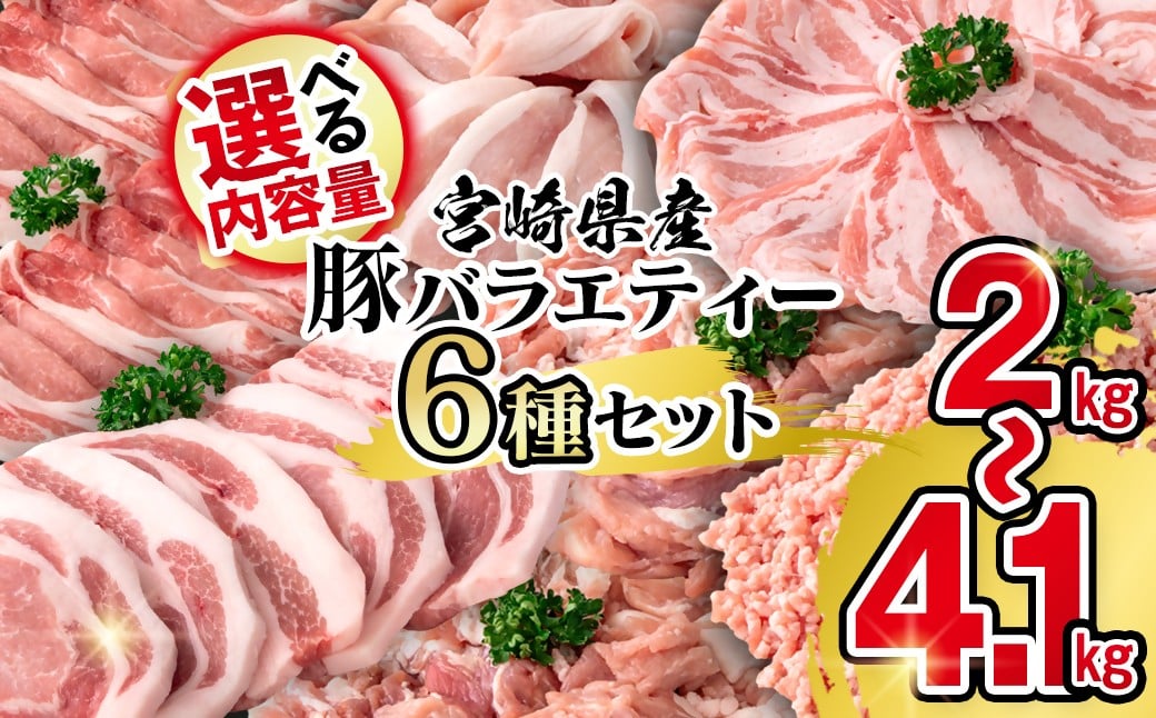 
            【選べる発送月・内容量】宮崎県産豚肉 ６種 バラエティ＜1-70＞小分け スライス 鍋 トンカツ 餃子 豚 豚すき焼き 炒め物
          