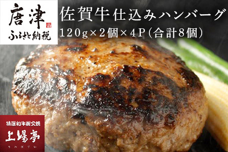 佐賀牛仕込みハンバーグ120g×2個×4Ｐ(合計8個)  ハンバーグ