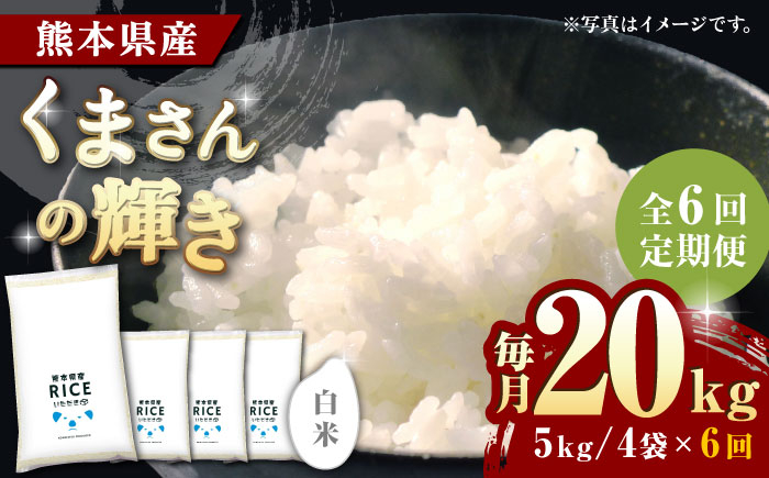 
                  米 定期便 〈令和7年度産米〉 【全6回定期便】 熊本県産 くまさんの輝き 白米 20kg 山鹿産 熊本 ふるさと納税 米 お米 農産ベストパートナー 白米 米 お米 こめ コメ ライス ご飯 ごはん 美味しい 贈り物 国産 熊本県 山鹿市 お取り寄せ 産地直送 【株式会社 農産ベストパートナー】 令和7年産 [ZBP127]
                