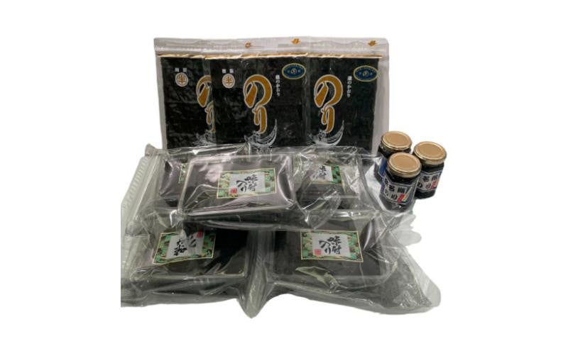 
                  〈丸半堀江商店〉毎日の食卓応援 焼き海苔・味付けのり・浜名湖のりセット 味付け 魚貝類 乾物 [№5786-4374]
                