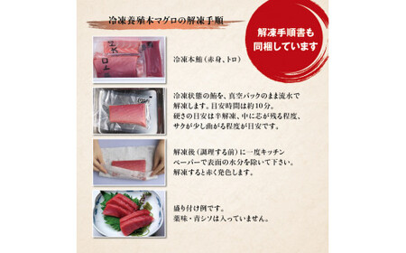 本マグロ（養殖）トロ＆赤身セット 1350g 【１ヶ月以内に順次発送】 【配達日指定不可】高級 クロマグロ  中トロ 中とろ まぐろ マグロ 鮪 刺身 赤身 柵 じゃばらまぐろ 本マグロ 本鮪【nks