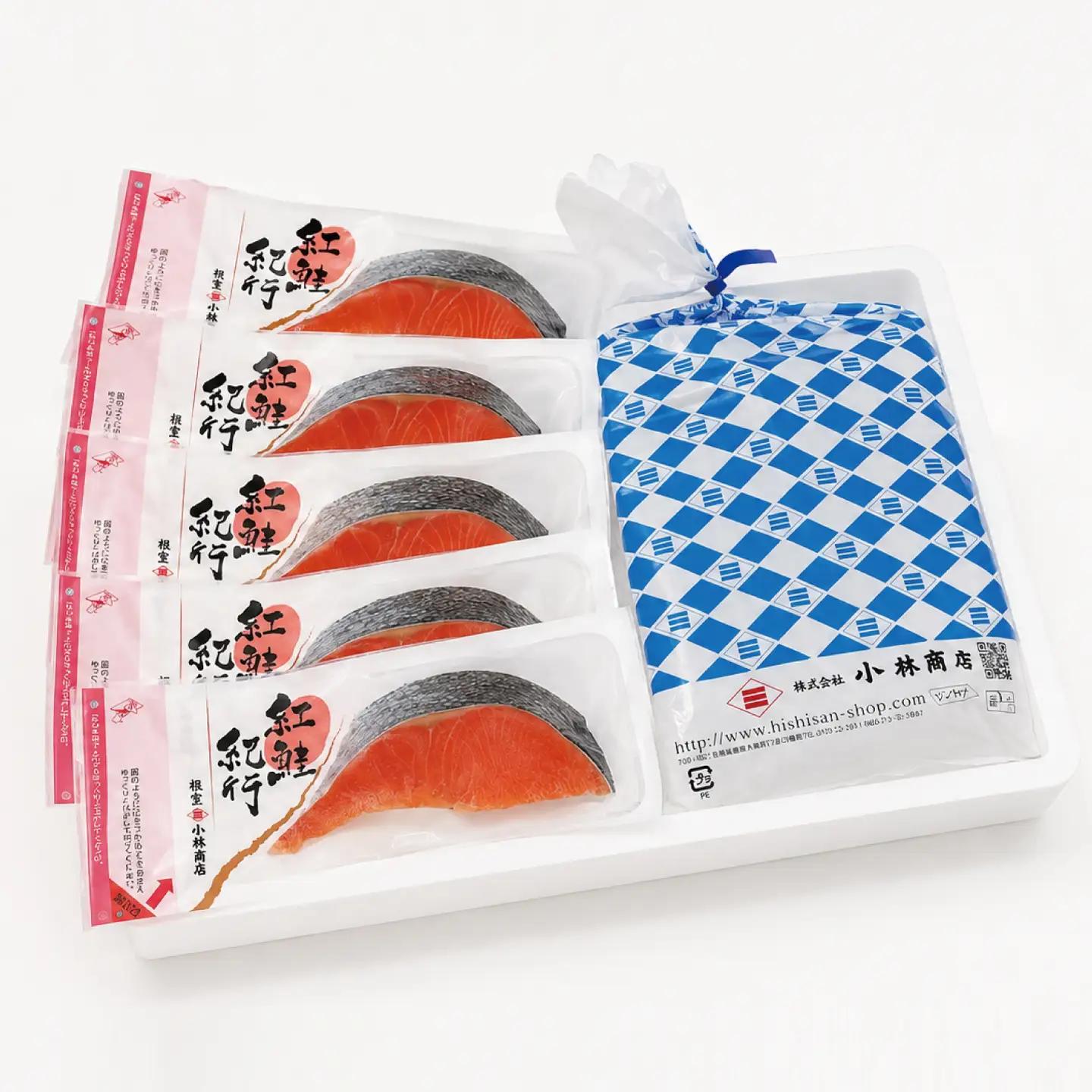 明太子500g・紅鮭切身5切 A-16111