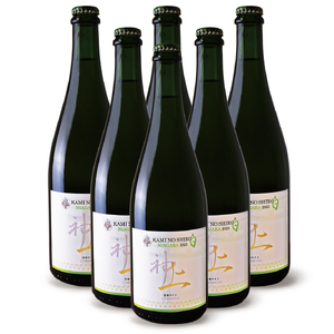 上ノ国ワイナリーの白ワイン「上の白ナイアガラ2023」　750ml×6本　白ワイン　北海道ワイン　スパークリングワイン　家飲み　パーティー　プレゼント　高級　ディナー　お酒　果実酒