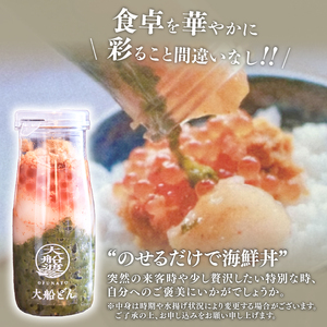 海の恵み 満喫セット 大船ドン (170g×2本) ほたてグラタン (150g×2個) ＼ いくら ／