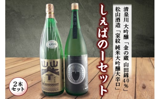 
しぇばのーセット 日本酒 大吟醸 2本セット F2Y-1268
