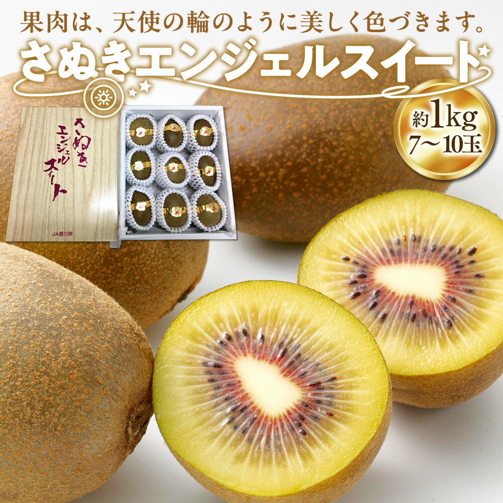 【ふるさと納税】【11月上旬頃～発送】さぬきエンジェルスイートキウイ約1kg 化粧箱入り | キウイ グリーン さぬき エンジェルスイート 果物 フルーツ スイーツ 特産品 デザート 旬 期間限定