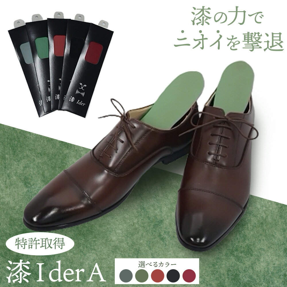 【ふるさと納税】【選べるカラー】 インソール 消臭 漆Ider A 全5色 あらい有限会社《30日以内に順次出荷(土日祝除く)》 靴 消臭 漆 長持ち インソール 朱 青 緑 桃 黒