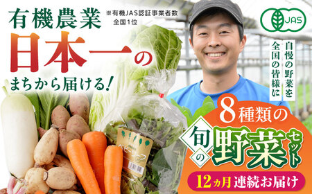 【全12回定期便】オーガニック 野菜 セット 8種【株式会社 肥後やまと】 [YAF030]