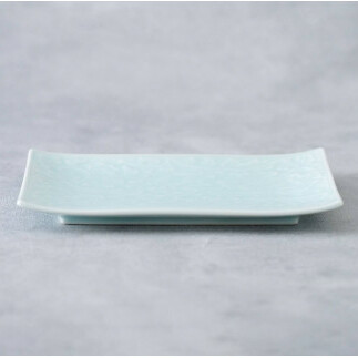 貝山窯 青白磁更紗紋銘々皿（取皿）有田焼 食器 器 うつわ プレート デザート皿 青磁 A10-252_イメージ4