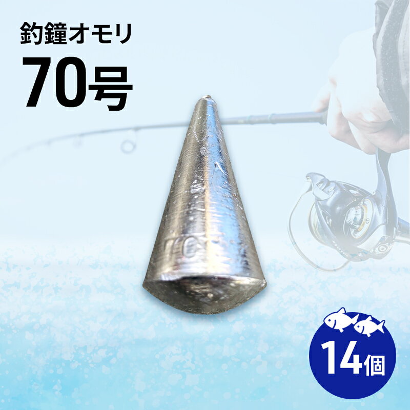 【ふるさと納税】釣鐘オモリ 70号 14個 セット 詰め合わせ 釣り 釣鐘 オモリ 釣り用品 兵庫県 洲本市 淡路島