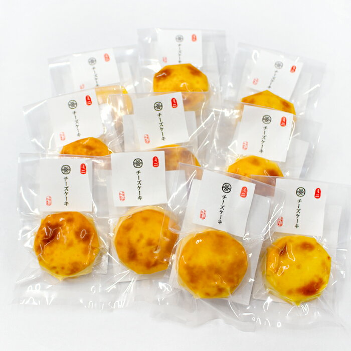 【ふるさと納税】ミニチーズケーキ 10個 セット チーズケーキ プレーン 酒の肴 おつまみ おやつ 練り物 練物 ねりもの 練リ製品 魚肉 お土産 冷蔵 贈答 父の日 母の日