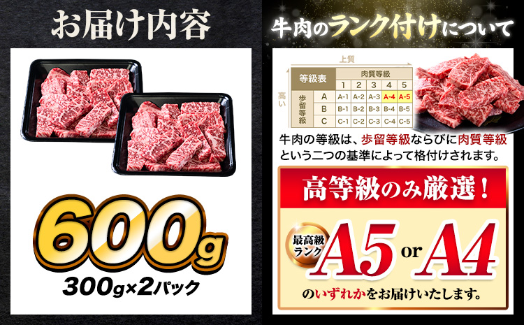 牛肉 A4～A5等級 黒毛和牛 切り落とし くまもと黒毛和牛 上 ロース 焼肉切り落とし 600g 《30日以内に出荷予定(土日祝除く)》熊本県 長洲町 上ロース 焼肉用 焼肉 肉 お肉 和牛 A5 