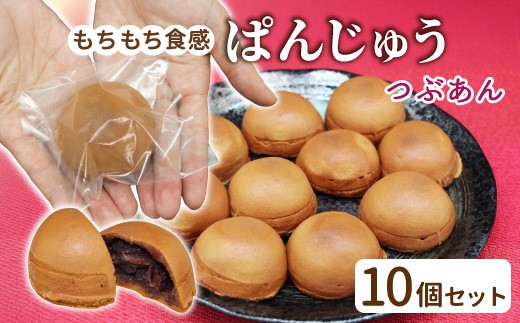 
                  もちもち食感のつぶあん ぱんじゅう 10個入り 粒あん あんこ 回転焼き お茶菓子 和菓子 スーツ ぱん 饅頭 あんぱん ぱんまんじゅう 5000円
                