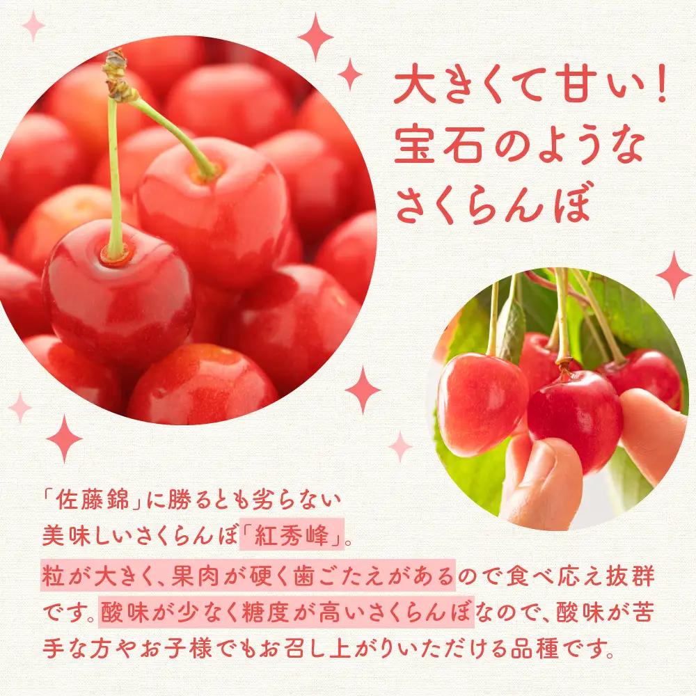 先行予約 令和9年産 さくらんぼ 紅秀峰 700g バラ詰め サクランボ