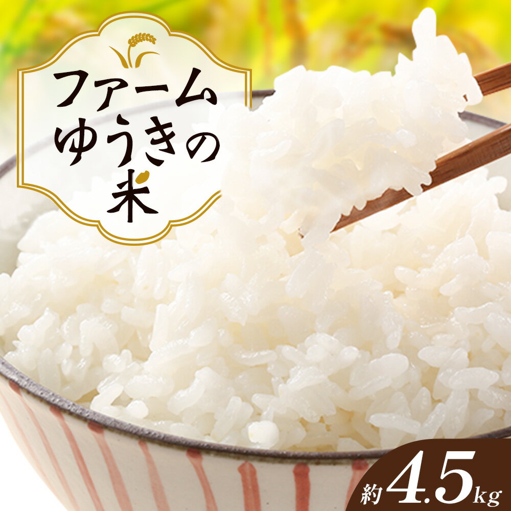 【ふるさと納税】米 こめ ファームゆうきの米 約4.5kg 《11月上旬‐1月中旬頃出荷》ファームゆうき 和歌山県 岩出市 送料無料