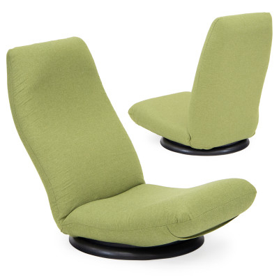 
産学連携 回転式 ハイバック座椅子3 グリーン【1465019】
