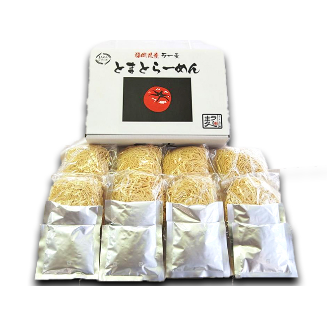ラーメン 福岡県産 ラー麦 とまとらーめん 1ケース 麺 _イメージ3