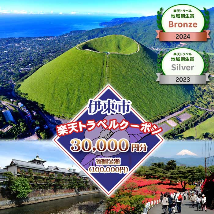 【ふるさと納税】静岡県伊東市の対象施設で使える楽天トラベルクーポン 寄附額100,000円