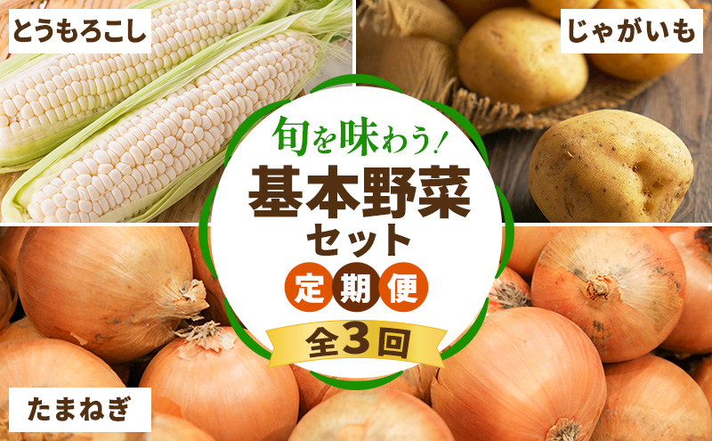 【2026年夏～秋発送】 定期便 3ヵ月 旬を味わう 基本野菜セ