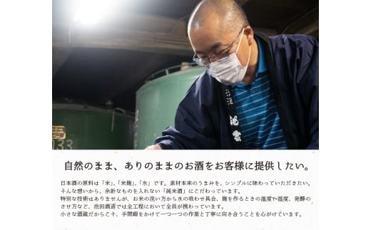 池雲 純米大吟醸 池雲 720ml 1本 お酒 酒 日本酒 地酒 清酒 フルーティー 透明感 山田錦35％ 冷や 純米大吟醸酒 宅飲み 家飲み 人気 おすすめ 酒蔵 直送 さけ 大吟醸 いけくも 京都