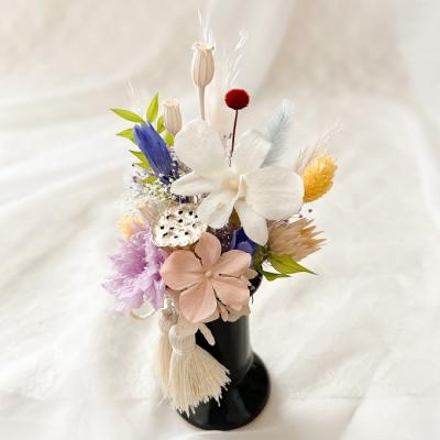 ふるさと納税 赤磐市 プリザーブドフラワーの仏花 リンドウの花(2個1対) フラワー [NO5765-1223] |  | 01