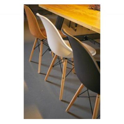 ふるさと納税 恵那市 デザインチェア　木目プリント　ウォルナット　1脚 |  | 02