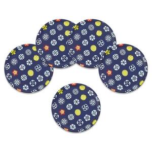 タツクラフト 友禅和紙コースター 5枚セット 小花 小紋 【Tk346】