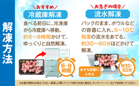 宮崎牛赤身サイコロステーキ 600g 和牛 ステーキ カット済