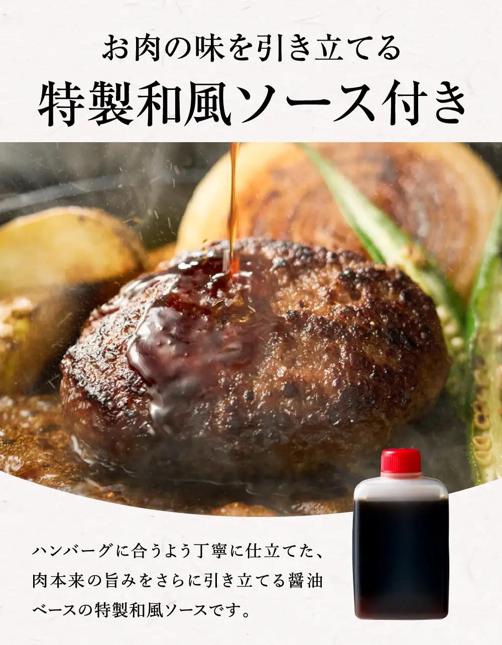 【A4～A5ランクの黒毛和牛100%】 ハンバーグ 120g×5個 （計600g）