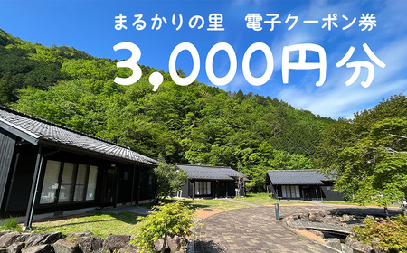 【電子クーポン券】まるかりの里キャンプ場 宿泊利用（3,000円分）【75-4】