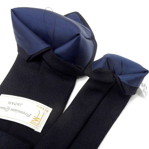 ウールネクタイ 濃紺/無地 【石敬毛織株式会社】 尾州 ウール ネイビー[AEAF017]