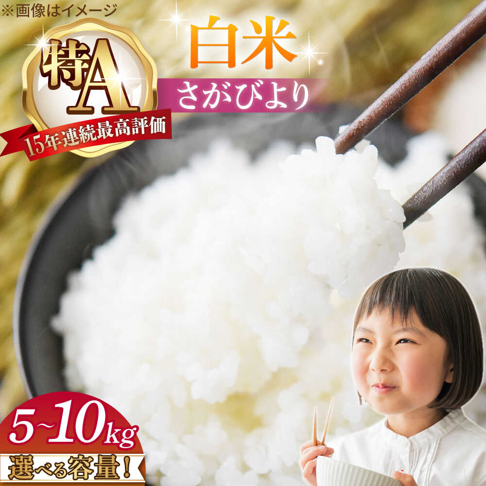 【ふるさと納税】【選べる発送月】新米 先行予約 15年連続特A評価 令和7年産 さがびより 白米 5kg・10kg /江口農園 [UBF004] 米 お米 ブランド米 佐賀県産 お米 おいしい ランキング 人気 国産 佐賀県産