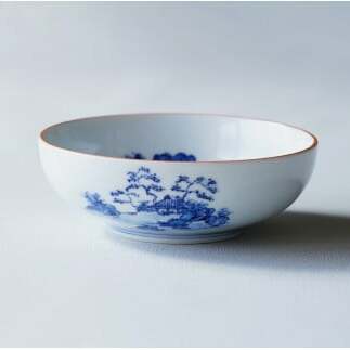 起山窯 有田焼 山水絵 小鉢 A14-99_イメージ2