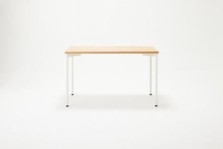 パソコンデスク シンプル デスク WAAKdesk TypeA 120 天板オーク｜脚ホワイト