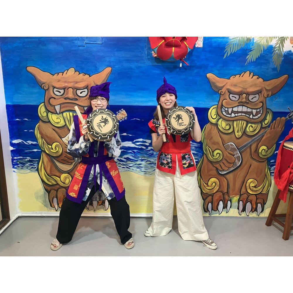 【ふるさと納税】クラフト締め太鼓制作とエイサー体験 | 那覇市 沖縄 エイサー体験